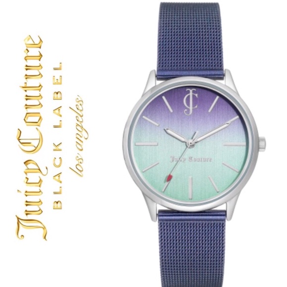 🆕⌚️💙 Ombre Mesh Watch BLUE OMBRE Juicy Couture - Picture 2 of 7